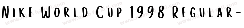 Nike World Cup 1998 Regular字体转换